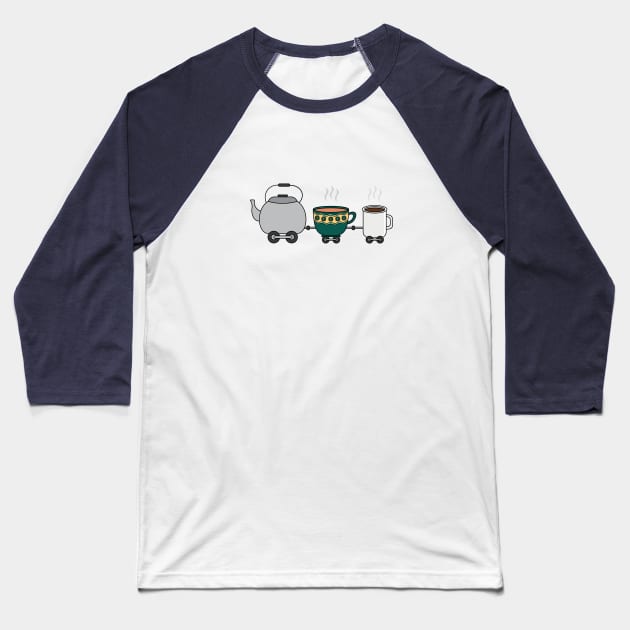 kettle train Baseball T-Shirt by wordspotrayal